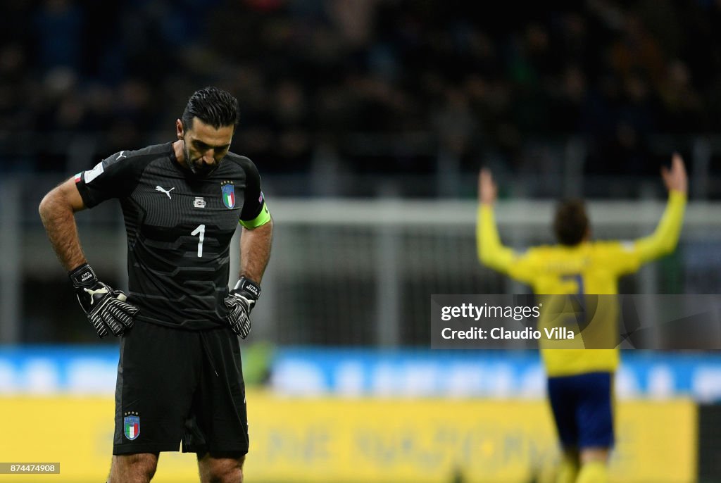 Italy v Sweden - FIFA 2018 World Cup Qualifier Play-Off: Second Leg