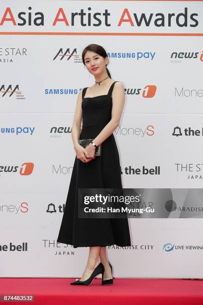 Suzy of South Korean girl group Miss A attend the 2017 Asia Artist Awards on November 15, 2017 in Seoul, South Korea.