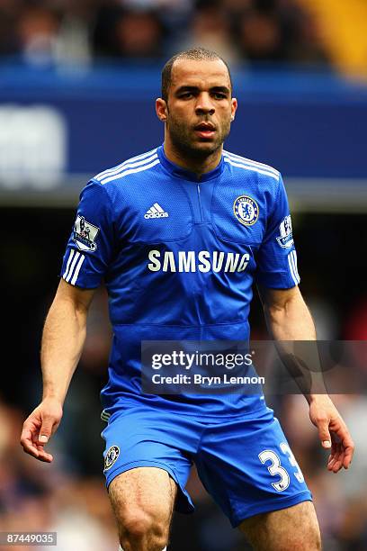 Alex of Chelsea looks on during the Barclays Premier League match between Chelsea and Blackburn Rovers at Stamford Bridge on May 17, 2009 in London,...