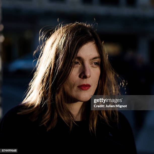 Filmmaker and actress Valerie Donzelli is photographed for Grazia Magazine on October, 2015 in Paris, France.