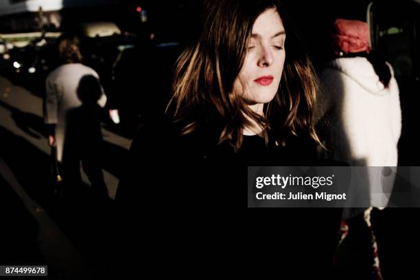 Filmmaker and actress Valerie Donzelli is photographed for Grazia Magazine on October, 2015 in Paris, France.