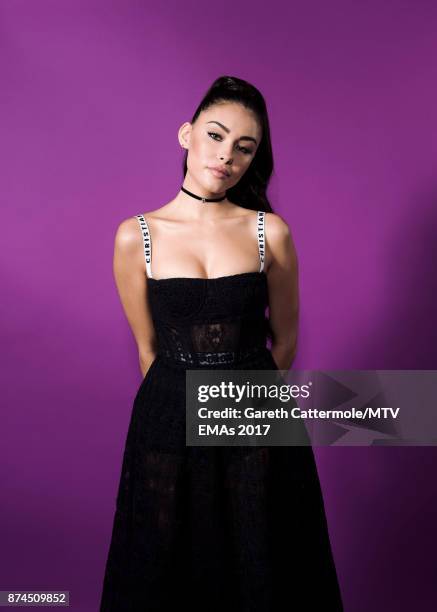 Singer Madison Beer poses in the Studio during the MTV EMAs 2017 held at The SSE Arena, Wembley on November 12, 2017 in London, England.