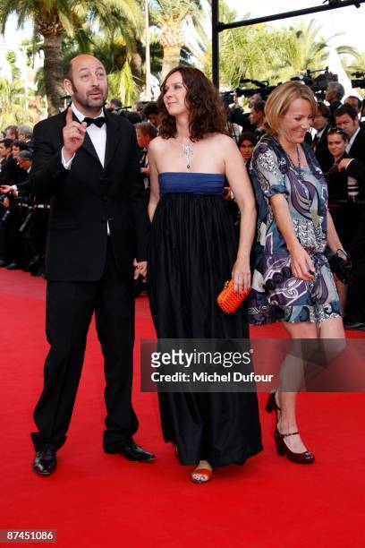 Kad Merad and Emmanuelle Cosso Merad attends the 'Vengeance' Premiere at the Palais De Festival during the 62nd International Cannes Film Festival on...
