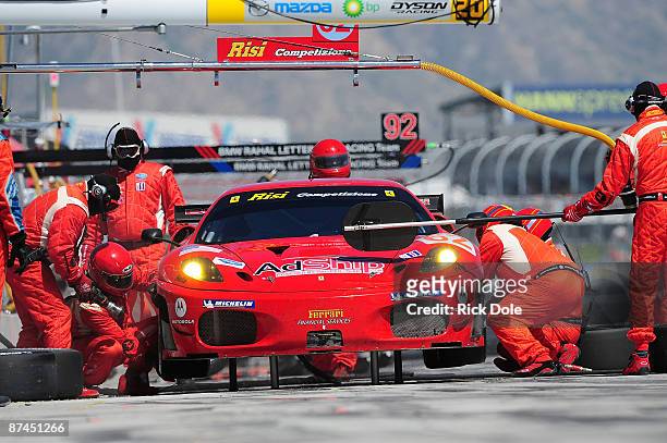 Jaime Melo, driving the Risi Competizione Ferrari 430 GT during the American Le Mans Series Larry H. Miller Dealerships Utah Grand Prix on May 17,...