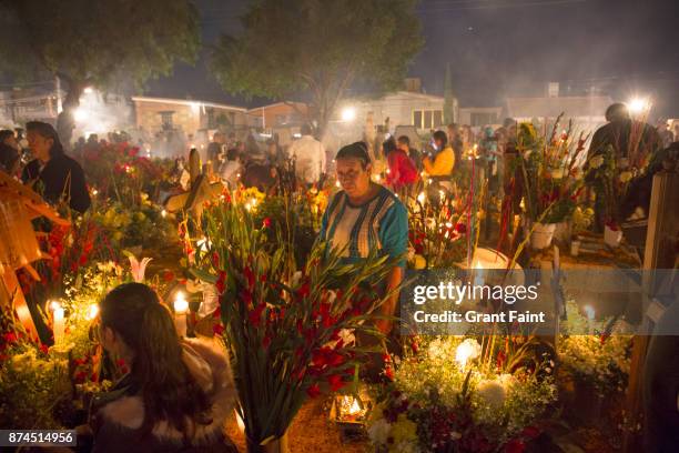 religious ritual of day of the dead celebrations. - burning the candle at both ends stock pictures, royalty-free photos & images