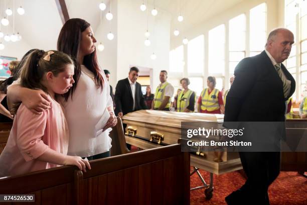 The funeral for Kathleen Van Coppenhagen, shot dead by black attackers on her small holding in the farming town of Sundra. Kathleen was found hiding...