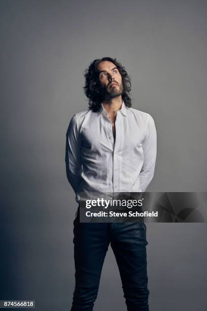 Writer, actor, comedian and campaigner, Russell Brand is photographed on September 5, 2017 in London, England.