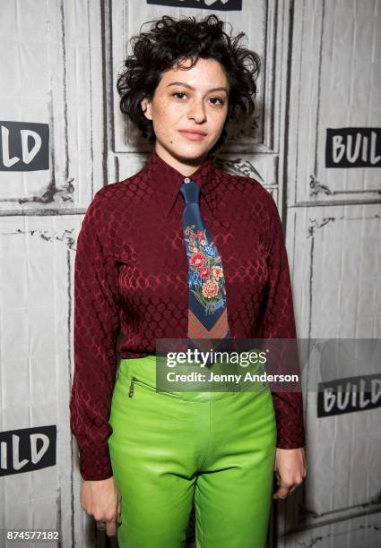 Alia Shawkat attends AOL Build Series at Build Studio on November 15, 2017 in New York City.