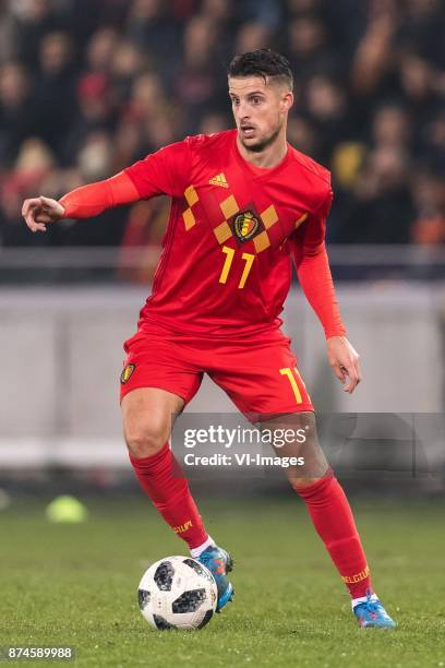 Kevin Mirallas of Belgium during the friendly match between Belgium and Japan on November 14, 2017 at the Jan Breydel stadium in Bruges, Belgium.