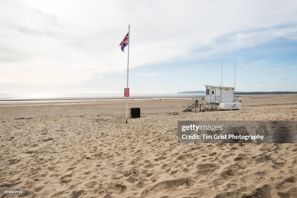 Camber Sands, as Sussex, UK