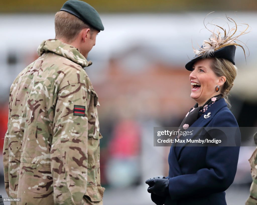 The Countess Of Wessex Attends 5th Battalion The Rifles Homecoming Parade