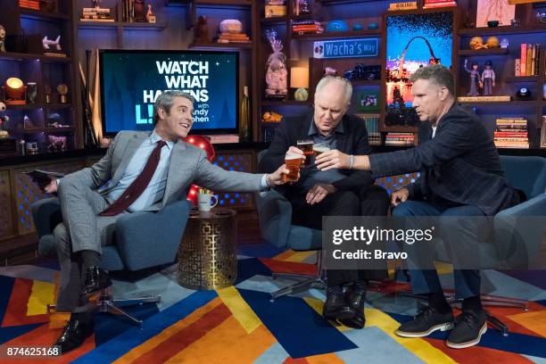 Pictured : Andy Cohen, John Lithgow and Will Ferrell --