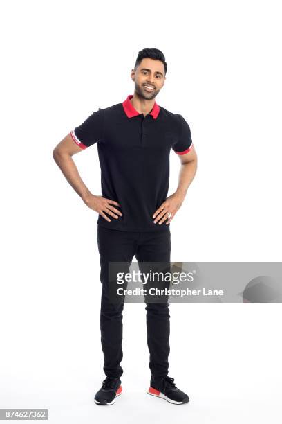 Comedian Hasan Minhaj is photographed for New York Times Magazine on June 6, 2017 in New York City.