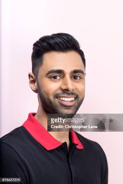 Comedian Hasan Minhaj is photographed for New York Times Magazine on June 6, 2017 in New York City.