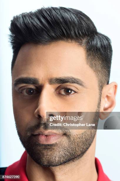 Comedian Hasan Minhaj is photographed for New York Times Magazine on June 6, 2017 in New York City.