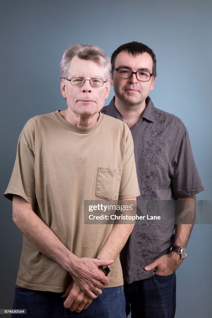 Author Stephen King and authoson Owen King are photographed for The