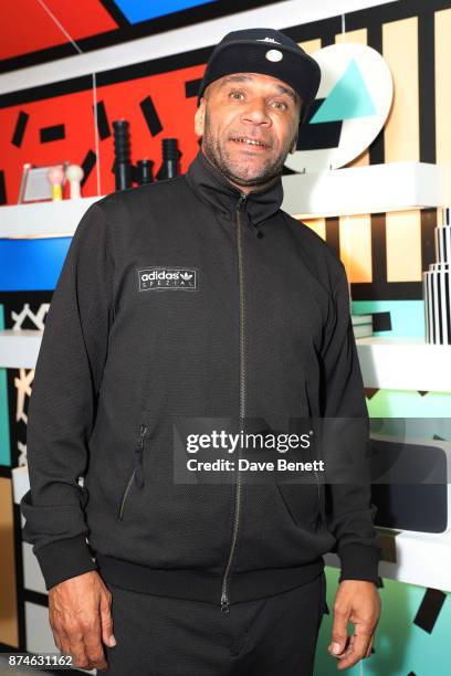 Musician Goldie attends the launch of Sonos Song Stories: Bowie - an event honouring David Bowie's work and legacy at Sonos London's new concept...