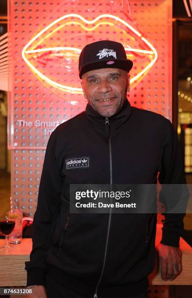 Musician Goldie attends the launch of Sonos Song Stories: Bowie - an event honouring David Bowie's work and legacy at Sonos London's new concept...