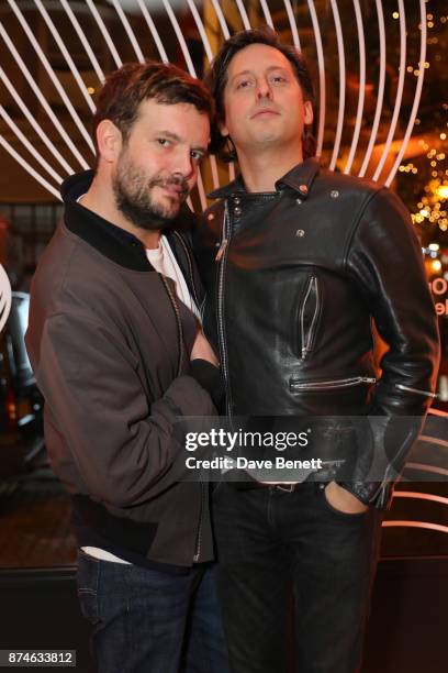 Jamie Reynolds and Carl Barat attend the launch of Sonos Song Stories: Bowie - an event honouring David Bowie's work and legacy at Sonos London's new...