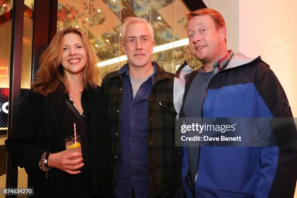 Coleen Murphy, Matt Everett and Adam Dewhurstattends the launch of Sonos Song Stories: Bowie - an event honouring David Bowie's work and legacy at...