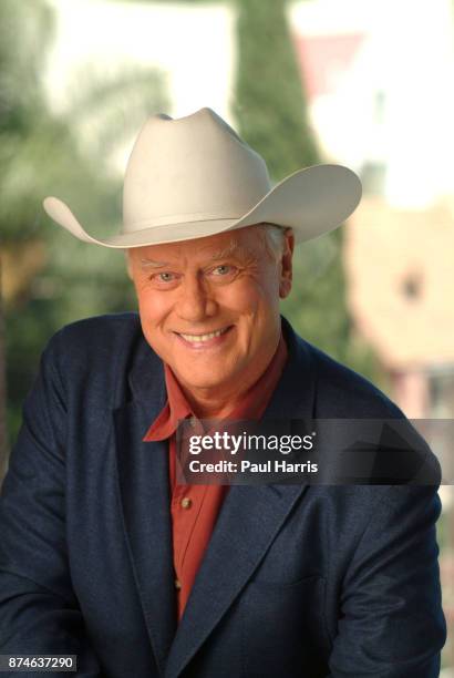 Larry Hagman is now 71 years old and has had a liver transplant, Linda Gray is 60 years old and a grandmother Photographed at the Wyndham Hotel, West...