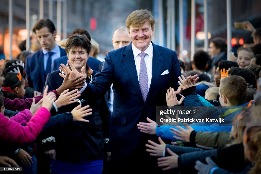 King Willem-Alexander at 50th anniversary Lelystad