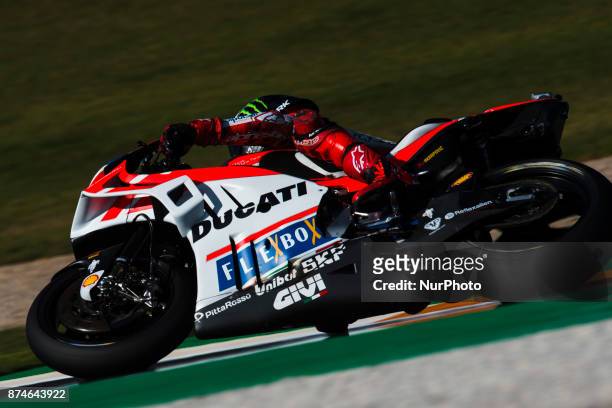 Jorge Lorenzo Ducati Team during the tests of the new season, MotoGP 2018. Circuit of Ricardo Tormo,Valencia, Spain. Wednesday 15th of november 2017.