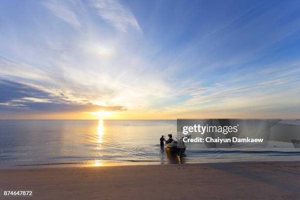 fisherman on the sea - sustainable fishing stock pictures, royalty-free photos & images