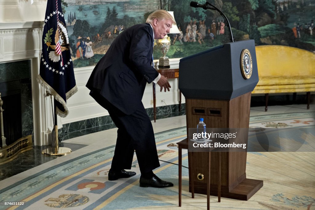 President Trump Delivers Remarks On His 11-Day Trip To Asia