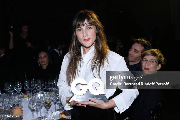 Awarded as "Female Singer" of the year, Juliette Armanet attends the GQ Men of the Year Awards 2017 at Le Trianon on November 15, 2017 in Paris,...