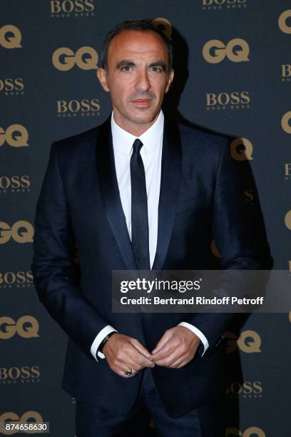 Awarded as Animator of the year, Nikos Aliagas attends the GQ Men of the Year Awards 2017 at Le Trianon on November 15, 2017 in Paris, France.