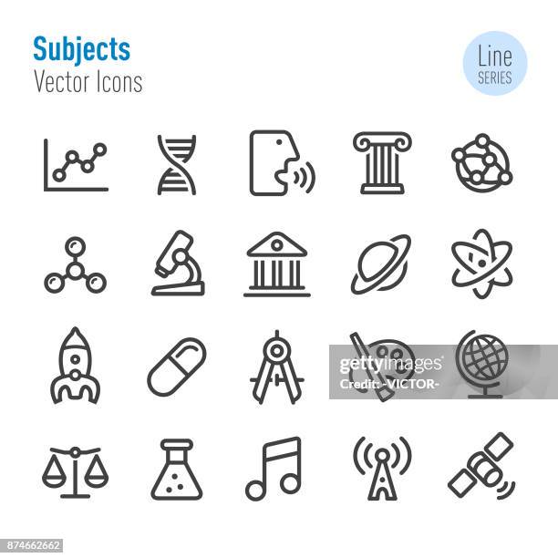 ilustraciones, imágenes clip art, dibujos animados e iconos de stock de sujetos iconos educación-serie de - history