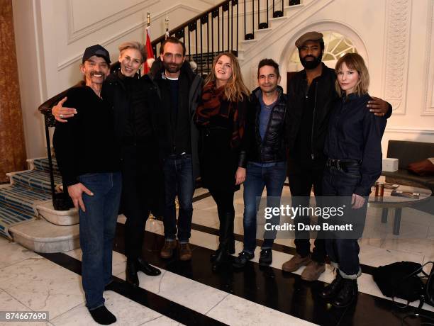 Lance Mackey, Sophie Darlington, Eike Wolf, Ana Lind, Ray Zahab, Nicholas Pinnock and Sienna Guillory attend Canada Goose x London: Celebrating...