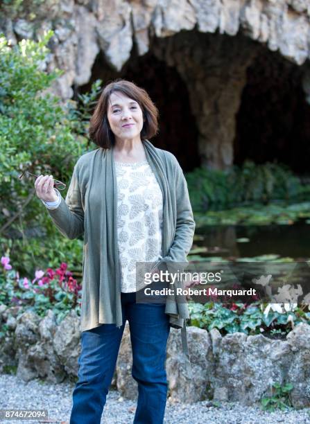 Paulina Garcia poses for the press on the set of her latest film 'Matar al Padre' on November 15, 2017 in Barcelona, Spain.