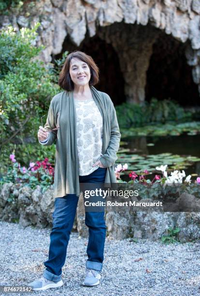 Paulina Garcia poses for the press on the set of her latest film 'Matar al Padre' on November 15, 2017 in Barcelona, Spain.