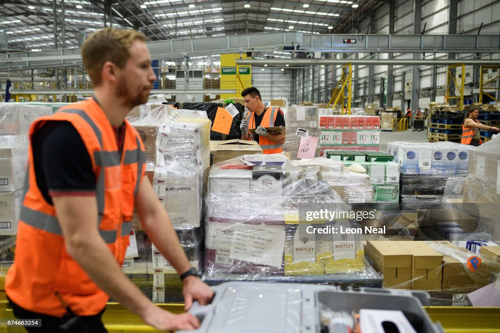 An Amazon Fulfilment Centre Prepares For Black Friday