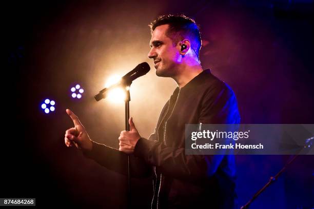 Swiss singer Jan Dettwyler aka Seven performs live on stage during a concert at the Astra on November 15, 2017 in Berlin, Germany.