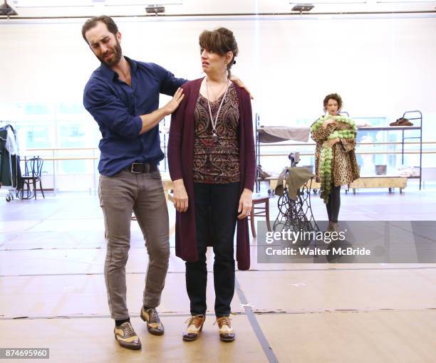 Cooper Grodin, Beth Leavel and Kim Sava perform at the press presentation for The Holiday Return of the Broadway Hit Musical 'Annie' at the New 42nd...