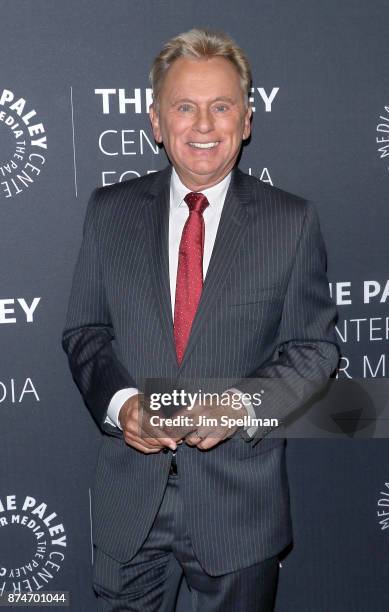 Personality Pat Sajak attends The Wheel of Fortune: 35 Years as America's Game hosted by The Paley Center For Media at The Paley Center for Media on...