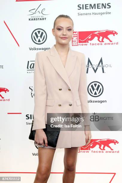 Model Cheyenne Ochsenknecht attends the New Faces Award Style 2017 at The Grand on November 15, 2017 in Berlin, Germany.