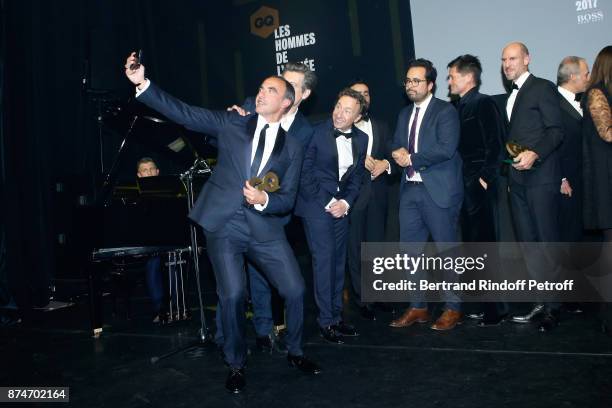 Awarded as Animator of the year, Nikos Aliagas, Awarded as "Male Singer" of the year, Benjamin Biolay, Stephane Bern, Awarded as Digital Man of the...