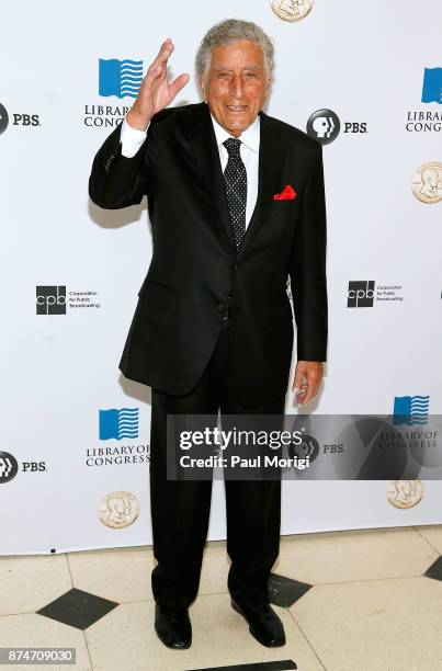 Honoree Tony Bennett arrives at the Gershwin Prize Honoree's Tribute Concert at DAR Constitution Hall on November 15, 2017 in Washington, DC.