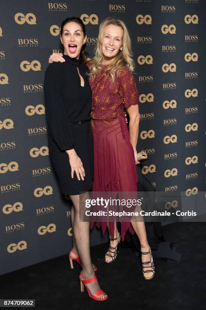 Helena Noguerra and Estelle Lefebure attend the GQ Men Of The Year