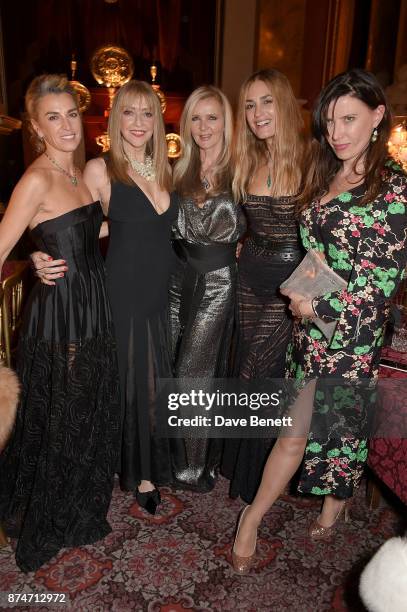 Assia Webster, Sharon Maughan, Amanda Wakeley, Yasmin Le Bon attend the Leopard Awards in Aid of the Prince's Trust at Goldsmith's Hall on November...