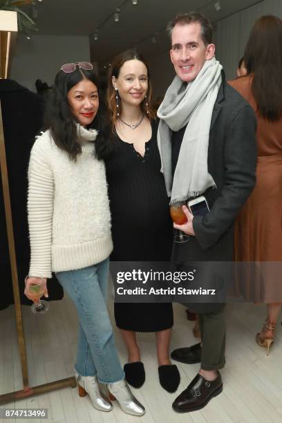 Kate Berry, Jenni Kayne, Kevin Sharkey attend Dinner to Celebrate Jenni Kaynes Tribeca Boutique with Amy Astley and Meredith Melling at 20 Harrison...