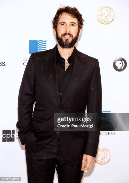 Josh Groban arrives at the Gershwin Prize Honoree's Tribute Concert at DAR Constitution Hall on November 15, 2017 in Washington, DC.