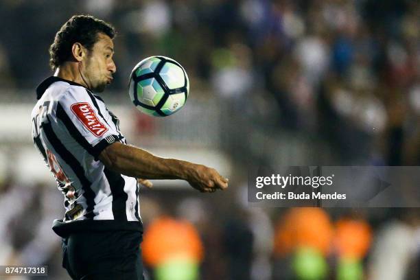 Fred of Atletico MG controls the ball during a match between Vasco da Gama and Atletico MG as part of Brasileirao Series A 2017 at Sao Januario...