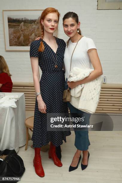 Jessica Joffe and Sylvana Ward Durrett attend Dinner to Celebrate Jenni Kaynes Tribeca Boutique with Amy Astley and Meredith Melling at 20 Harrison...