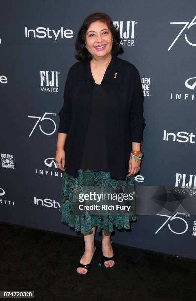 President Meher Tatna attends the Hollywood Foreign Press Association and InStyle celebrate the 75th Anniversary of The Golden Globe Awards at Catch...