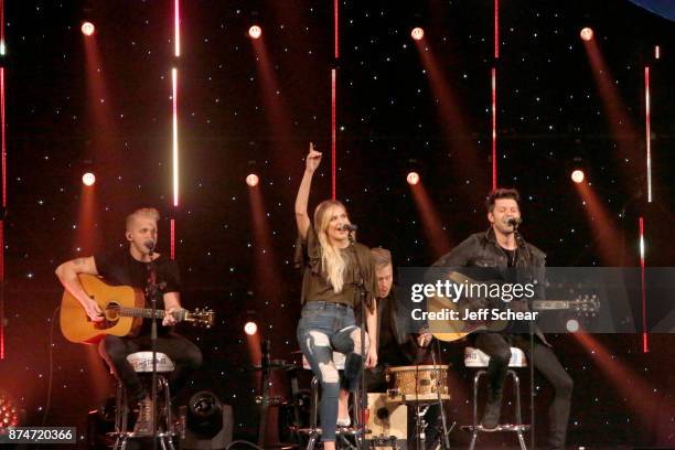 Kelsea Ballerini performs onstage during CBS RADIO's Third Annual 'Stars and Strings' Concert to honor our nation's veterans at Chicago Theatre on...